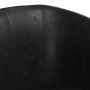 Sillón con taburete cuero sintético negro by , Armchairs - Ref: Foro24-356491, Price: 182,17 €, Discount: -5%%