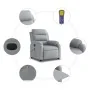 Sillón reclinable de masaje eléctrico tela gris claro von , Sessel - Ref: Foro24-3204968, Preis: 263,05 €, Rabatt: -5%%