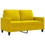 Sofá de 2 plazas terciopelo amarillo 120 cm von , Sofas - Ref: Foro24-359195, Preis: 207,35 €, Rabatt: -5%%