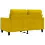 Sofá de 2 plazas terciopelo amarillo 120 cm von , Sofas - Ref: Foro24-359195, Preis: 207,35 €, Rabatt: -5%%