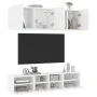 Muebles de TV de pared 5 piezas madera de ingeniería blanco von , TV-Möbel - Ref: Foro24-3216511, Preis: 158,98 €, Rabatt: -5%%