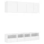 Muebles de TV de pared 5 piezas madera de ingeniería blanco von , TV-Möbel - Ref: Foro24-3216511, Preis: 158,98 €, Rabatt: -5%%