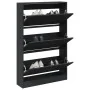 Zapatero de madera de ingeniería negro 80x21x125,5 cm von , Schuhregale und Schuhorganisatoren - Ref: Foro24-839925, Preis: 1...