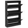 Zapatero de madera de ingeniería negro 80x21x125,5 cm von , Schuhregale und Schuhorganisatoren - Ref: Foro24-839925, Preis: 1...