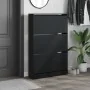 Zapatero de madera de ingeniería negro 80x21x125,5 cm von , Schuhregale und Schuhorganisatoren - Ref: Foro24-839925, Preis: 1...