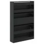 Zapatero de madera de ingeniería negro 80x21x125,5 cm von , Schuhregale und Schuhorganisatoren - Ref: Foro24-839925, Preis: 1...