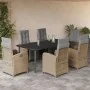 Set comedor de jardín 7 pzas con cojines ratán sintético beige von , Gartensets - Ref: Foro24-3212596, Preis: 1,00 €, Rabatt:...