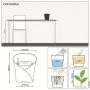 LECHUZA Jardinera ORCHIDEA ALL-IN-ONE gris taupe Ø 18 cm by , Pots and planters - Ref: Foro24-446114, Price: 20,75 €, Discoun...