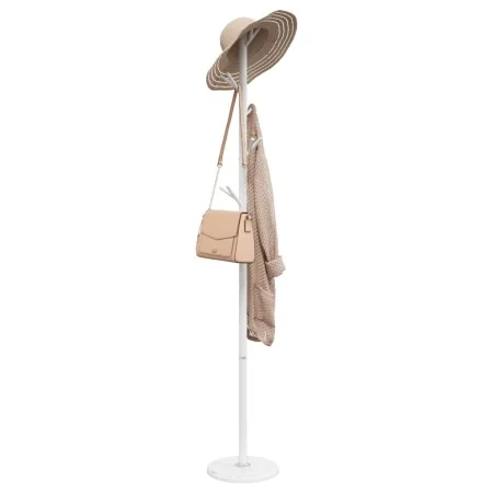 Perchero de hierro con recubrimiento en polvo blanco 175 cm von , Hut- und Garderobenständer - Ref: Foro24-377104, Preis: 46,...