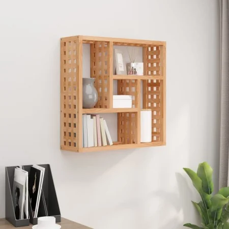 Estante de pared madera maciza nogal 49x15x49 cm | Foro24.es | Tu tienda online para hogar, jardín y más Foro24.es