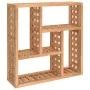 Estante de pared madera maciza nogal 49x15x49 cm | Foro24.es | Tu tienda online para hogar, jardín y más Foro24.es