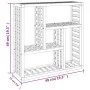 Estante de pared madera maciza nogal 49x15x49 cm | Foro24.es | Tu tienda online para hogar, jardín y más Foro24.es