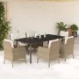 Set comedor de jardín 7 pzas con cojines ratán sintético beige von , Gartensets - Ref: Foro24-3211974, Preis: 980,54 €, Rabat...