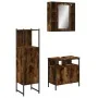 Set de muebles baño 3 pzas madera contrachapada roble ahumado von , Badezimmermöbel - Ref: Foro24-3214757, Preis: 172,16 €, R...