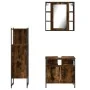 Set de muebles baño 3 pzas madera contrachapada roble ahumado von , Badezimmermöbel - Ref: Foro24-3214757, Preis: 172,16 €, R...
