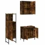 Set de muebles baño 3 pzas madera contrachapada roble ahumado by , Bathroom furniture - Ref: Foro24-3214762, Price: 185,92 €,...