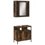 Set de muebles baño 2 pzas madera contrachapada roble ahumado von , Badezimmermöbel - Ref: Foro24-3214717, Preis: 113,63 €, R...