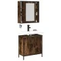 Set de muebles baño 2 pzas madera contrachapada roble ahumado von , Badezimmermöbel - Ref: Foro24-3214722, Preis: 128,44 €, R...