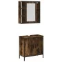 Set de muebles baño 2 pzas madera contrachapada roble ahumado von , Badezimmermöbel - Ref: Foro24-3214722, Preis: 128,44 €, R...