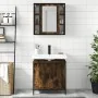 Set de muebles baño 2 pzas madera contrachapada roble ahumado von , Badezimmermöbel - Ref: Foro24-3214722, Preis: 128,44 €, R...