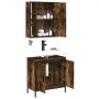 Set de muebles baño 2 pzas madera contrachapada roble ahumado von , Badezimmermöbel - Ref: Foro24-3214722, Preis: 128,44 €, R...
