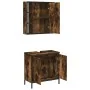 Set de muebles baño 2 pzas madera contrachapada roble ahumado von , Badezimmermöbel - Ref: Foro24-3214722, Preis: 128,44 €, R...
