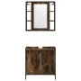 Set de muebles baño 2 pzas madera contrachapada roble ahumado von , Badezimmermöbel - Ref: Foro24-3214722, Preis: 128,44 €, R...