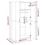 Armario madera contrachapada color roble ahumado 80x52x180 cm von , Kleiderschränke - Ref: Foro24-815351, Preis: 208,20 €, Ra...