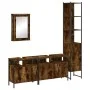Set de muebles baño 4 pzas madera contrachapada roble ahumado von , Badezimmermöbel - Ref: Foro24-3214807, Preis: 213,02 €, R...