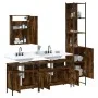 Set de muebles baño 4 pzas madera contrachapada roble ahumado von , Badezimmermöbel - Ref: Foro24-3214807, Preis: 213,02 €, R...