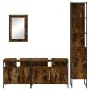 Set de muebles baño 4 pzas madera contrachapada roble ahumado von , Badezimmermöbel - Ref: Foro24-3214807, Preis: 213,02 €, R...