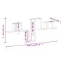 Estantería pared madera ingeniería roble ahumado 104,5x10x43 cm von , Regale und Regale - Ref: Foro24-840727, Preis: 25,54 €,...