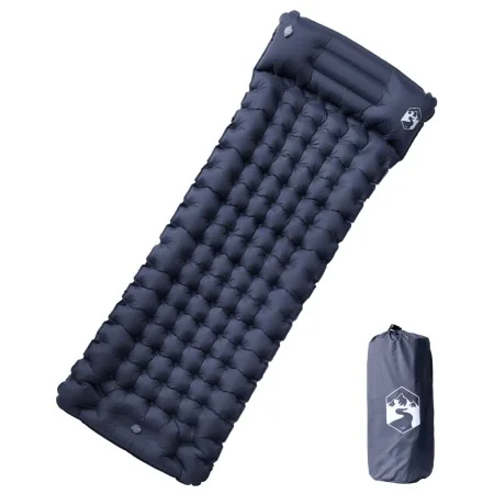 Colchón de camping autoinflable con almohada 1 persona gris by , Sleeping mats - Ref: Foro24-4007094, Price: 46,83 €, Discoun...