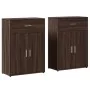 Aparadores 2 uds madera de ingeniería marrón roble 60x30x84 cm | Foro24.es | Tu tienda online para hogar, jardín y más Foro24.es