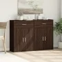 Aparadores 2 uds madera de ingeniería marrón roble 60x30x84 cm | Foro24.es | Tu tienda online para hogar, jardín y más Foro24.es