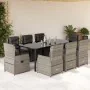Set comedor de jardín 9 pzas cojines ratán sintético gris claro by , Garden sets - Ref: Foro24-3262909, Price: 1,00 €, Discou...