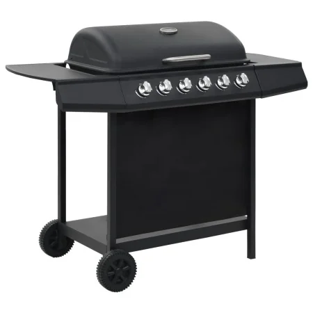 Barbacoa portátil de gas con 6 zonas de cocción negra de acero von , Grillen - Ref: Foro24-276152, Preis: 297,95 €, Rabatt: -5%%