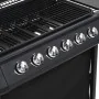 Barbacoa portátil de gas con 6 zonas de cocción negra de acero von , Grillen - Ref: Foro24-276152, Preis: 297,95 €, Rabatt: -5%%