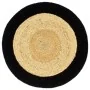 Mantel individual redondo 6 uds yute algodón natural negro 38cm by , Placemats - Ref: Foro24-133857, Price: 31,36 €, Discount...