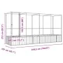 Pajarera con extensión de acero color plateado 418,5x107x212 cm by , Feet and bird cages - Ref: Foro24-3214267, Price: 559,10...