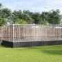 Pajarera con extensión de acero color plateado 725x307x212 cm by , Feet and bird cages - Ref: Foro24-3214278, Price: 1,00 €, ...