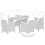 Set de comedor de jardín 7 pzas y cojines ratán sintético negro by , Garden sets - Ref: Foro24-3276835, Price: 762,13 €, Disc...