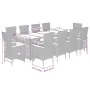 Set de comedor jardín 11 pzas con cojines ratán sintético negro von , Gartensets - Ref: Foro24-3277529, Preis: 1,00 €, Rabatt...