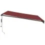 Toldo retráctil automático burdeos 400x300 cm de , Toldos - Ref: Foro24-3310188, Precio: 413,36 €, Descuento: -5%%