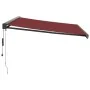 Toldo retráctil automático burdeos 400x300 cm by , Awnings - Ref: Foro24-3215330, Price: 787,43 €, Discount: -5%%
