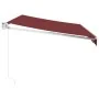Toldo retráctil manual color burdeos 350x250 cm by , Awnings - Ref: Foro24-3215294, Price: 239,10 €, Discount: -5%%