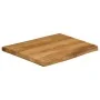 Tablero de mesa borde natural madera maciza mango 60x60x2,5 cm by , Table tops - Ref: Foro24-370762, Price: 56,77 €, Discount...