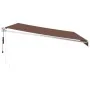Toldo retráctil automático marrón 450x300 cm de , Toldos - Ref: Foro24-3215711, Precio: 372,93 €, Descuento: -5%%