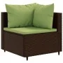 Set muebles de jardín 7 piezas y cojines ratán sintético marrón by , Garden sets - Ref: Foro24-3308150, Price: 545,72 €, Disc...