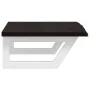 Estante de lavabo de pared de acero y madera maciza de roble de , Tocadores de baño - Ref: Foro24-3302586, Precio: 69,85 €, D...